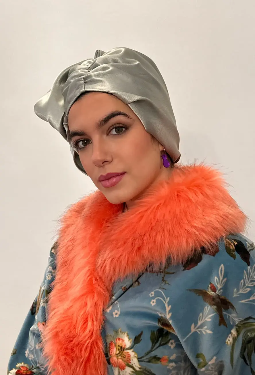 Turbante gris